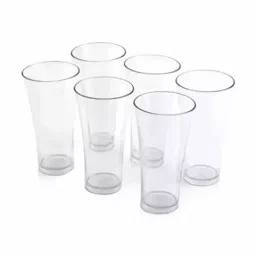 Shree Ram Enterprise Water Glass Transparent 200 ml Glass, Sh_06-6