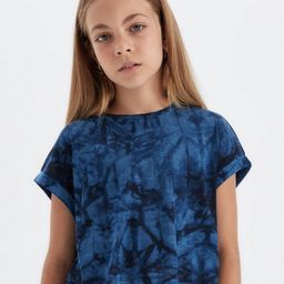 DeFacto Girls Dyed Round Neck T-shirt-picture-29