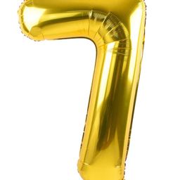 Shopperskart 7th Birthday Foil Balloon - Golden-image-55