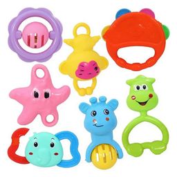 ARCADE TOYS Rattle Set with Teethers for New Born Babies Toy for Babies Non Toxic Pack of 7 (Colour May Vary)-17