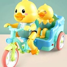 Uniquebuyin Experience The Joy Of Riding Battery Operated Tricycle Riding Duck Toy With Lights, Music, And Multicolor Fun For Kids Boys|Girls Best Gift.-picture-19