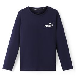 Puma Cotton Knit Full Sleeves T-Shirt With Logo Print - Navy Blue-image-83