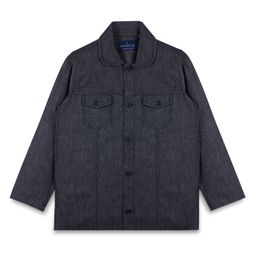 INFINITY Denim Cotton Woven Full Sleeves Solid Jacket - Black-image-49