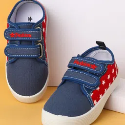 Cute Walk by Babyhug Velcro Closure Casual Shoes with Star Print - Navy-picture-15