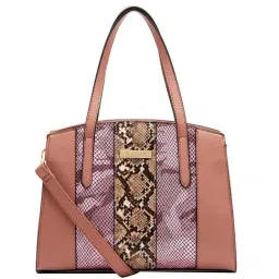 Giordano Blossoms 2020 Pink Textured Medium Shoulder Handbag-52