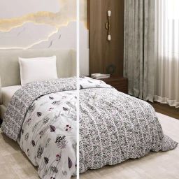Monte Carlo Do-Daisy Multicolor Cotton Blend Printed Single Bed Dohar-image-60