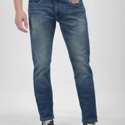 Numero Uno Blue Skinny Fit Faded Jeans-image-55