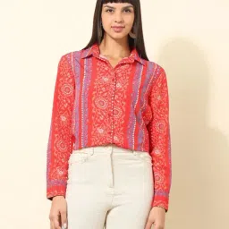 U.S. Polo Assn. Red Relaxed Fit Printed Shirt-picture-7