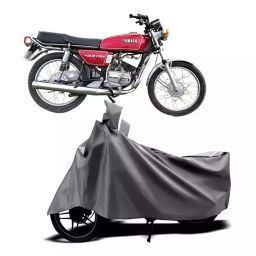 Auto Pearl Two Wheeler Cover with Bag for Yamaha RX135, Silver-image-33