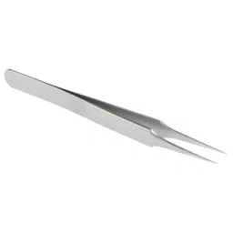 RS PRO 110 mm, Stainless Steel, Tweezers, 2386182-42
