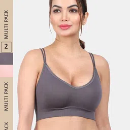 Amour Secret Pack Of 2 Lightly Padded Full Coverage Seamless Sports Bra-32