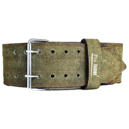 Protoner Suede Leather Weight Lifting Gym Belt (Olive)-picture-24