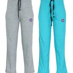 Vimal Jonney Kids Multicolor Mid Rise Trackpants - Pack of 2-image-84