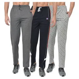 Vimal Jonney Multicolor Regular Fit Trackpants - Pack of 3-image-42