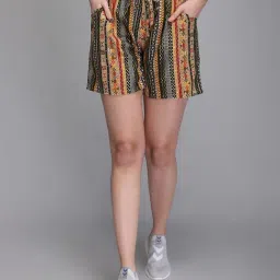Aditi Wasan Multicolor Printed Shorts-26