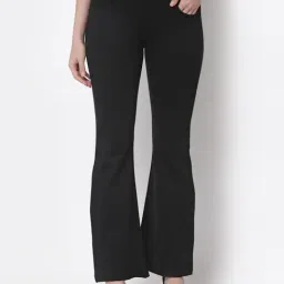 Westwood Black Bootcut Trousers-picture-12