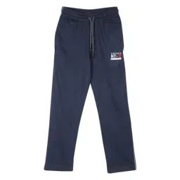 Monte Carlo Kids Navy Textured Trackpants-image-81
