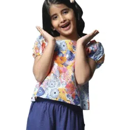 Biba Girls Multicolor Cotton Printed Top-image-72