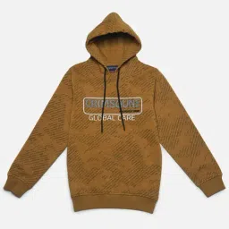 Crimsoune Club Kids Mustard Printed Full Sleeves Sweatshirt-image-89