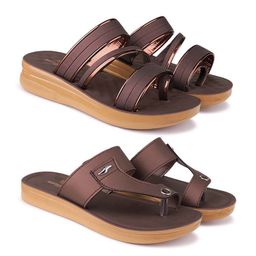 BERSACHE WomenPack Of 2 Open Toe Flats-picture-53