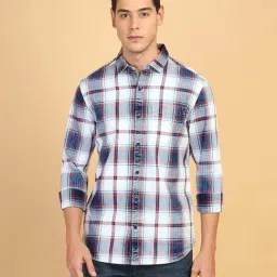 Wrangler Multicolor Regular Fit Check Cotton Shirt-image-51