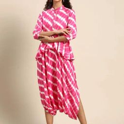 Mabish By Sonal Jain Pink Ombre Pattern Jumpsuit-image-21