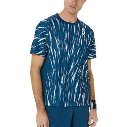 Asics Blue Regular Fit Printed Sports T-Shirt-image-18
