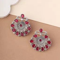 Priyaasi Ruby Stoned Stud Earrings image 1