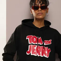 Kook N Keech Women Typography Printed Hooded Sweatshirt-28
