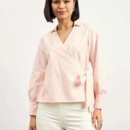 SALT Attire White Striped Top-picture-27