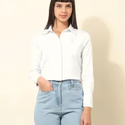 U.S. Polo Assn. White Cotton Regular Fit Shirt-picture-21