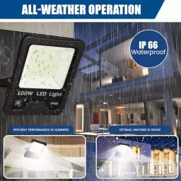 GIGAWATTS Smart Bright LED Flood Light 100 W IP66 Multi-Functional Cool White, GW-FL02 image 5