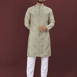 ATOXIC Men Olive Kurtas-picture-35