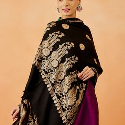 Pashmoda Women Floral Embroidered Shawl-image-70