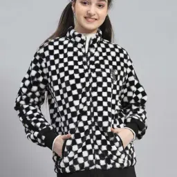 Monte Carlo Kids Black & White Chequered Full Sleeves Sweatshirt-picture-48