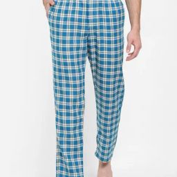 Urban Scottish Blue Regular Fit Printed Lounge Pants-image-28