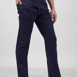 Numero Uno Blue Straight Fit Solid Jeans-image-64