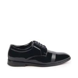 Fausto Men's Navy Derby Shoes-picture-15