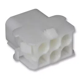 AMP - TE CONNECTIVITY CONNECTOR HOUSING, RCPT, 6 WAY, NYLON, 350781-1 (Pack 10)-43