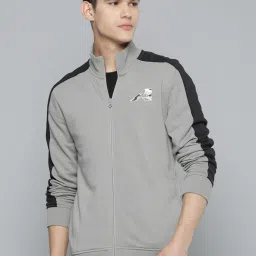 ALCIS Grey Regular Fit Self Pattern Sports Jacket image 1
