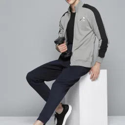 ALCIS Grey Regular Fit Self Pattern Sports Jacket image 4