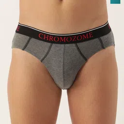 Chromozome Men Pack of 2 Premium Pure Cotton Solid Briefs 8902733648189-picture-58