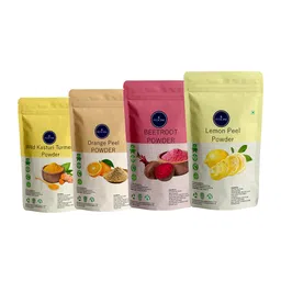 VEDICINE Set Of 4 Wild Turmeric Orange Beetroot Lemon Power For Face Pack-100gm each-22