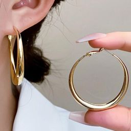 AKISON JEWELS Circular Hoop Earrings-image-41