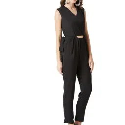 Miss Chase Black V Neck Jumpsuit-picture-36