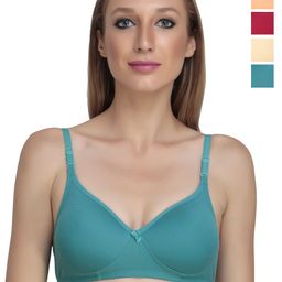 Liigne Pack Of 5 Full Coverage Lightly Padded All Day Comfort Everyday Bra-16