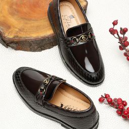 Tiny Bugs Boys Round Toe Formal Loafers-35