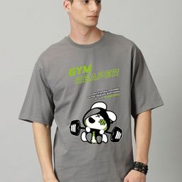 SLOWLORIS Men Graphic Printed Round Neck Oversized T-shirt-image-20