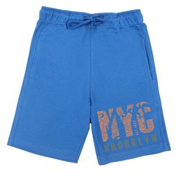 Wear Your Mind NYC Text Print Shorts - Royal Blue-image-46