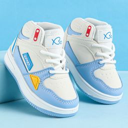 Babyoye Lace Up Casual Shoes - Blue-image-100